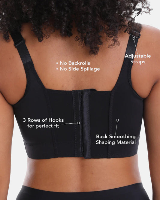 Full Back Coverage Underwire Push-Up Shaper Bra - All Sizes