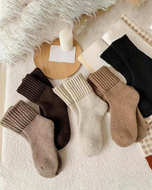 Boot Socks for Women - Thick Winter Knit Warm Socks(5 Pairs)