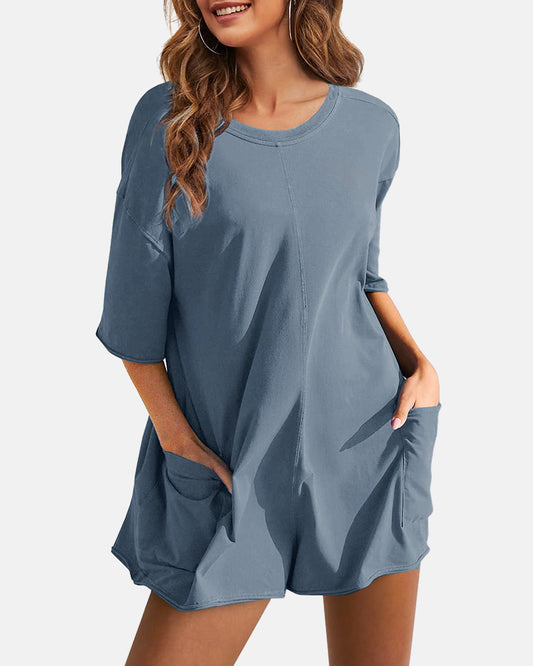 Women’s Loose-Fitting Casual Jumpsuit