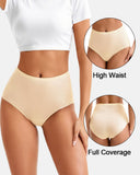 Seamless High Waist No Show Silky Briefs 5-Pack