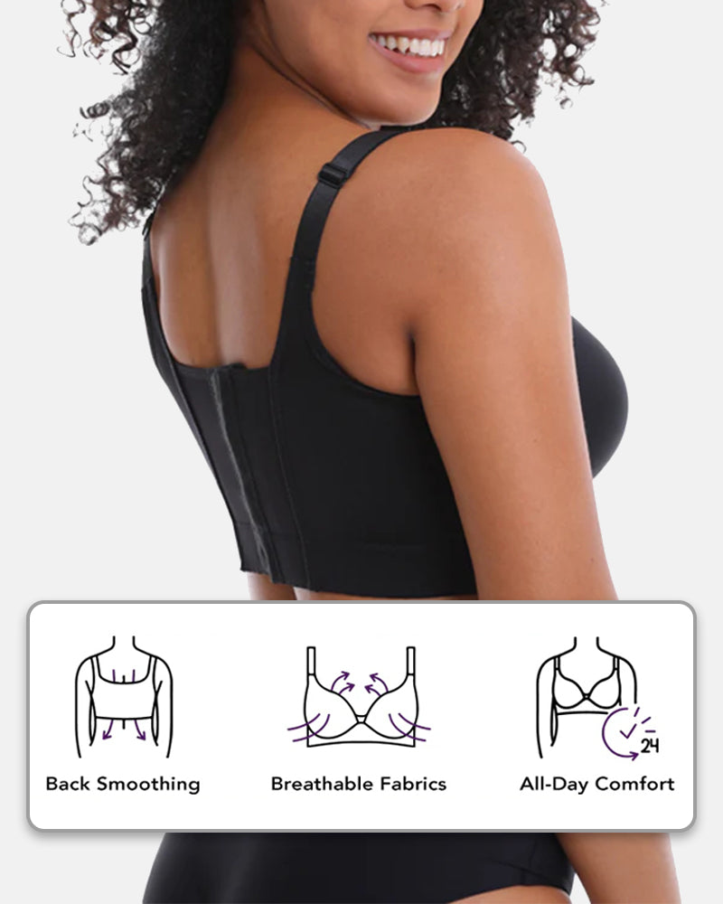 Full Back Coverage Underwire Push-Up Shaper Bra - All Sizes