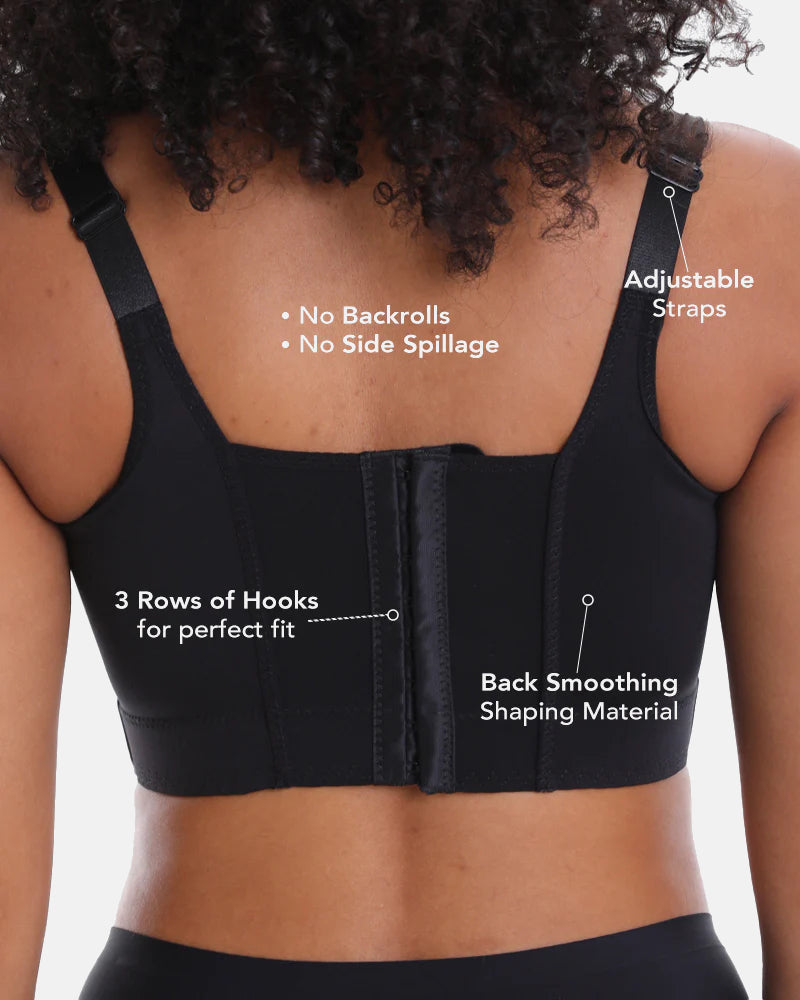 Lace Full Back Support Bra Shape Plus Size Adjustable Straps
