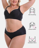 Full Back Coverage Bra Shape Plus Size Support Adjustable Straps
