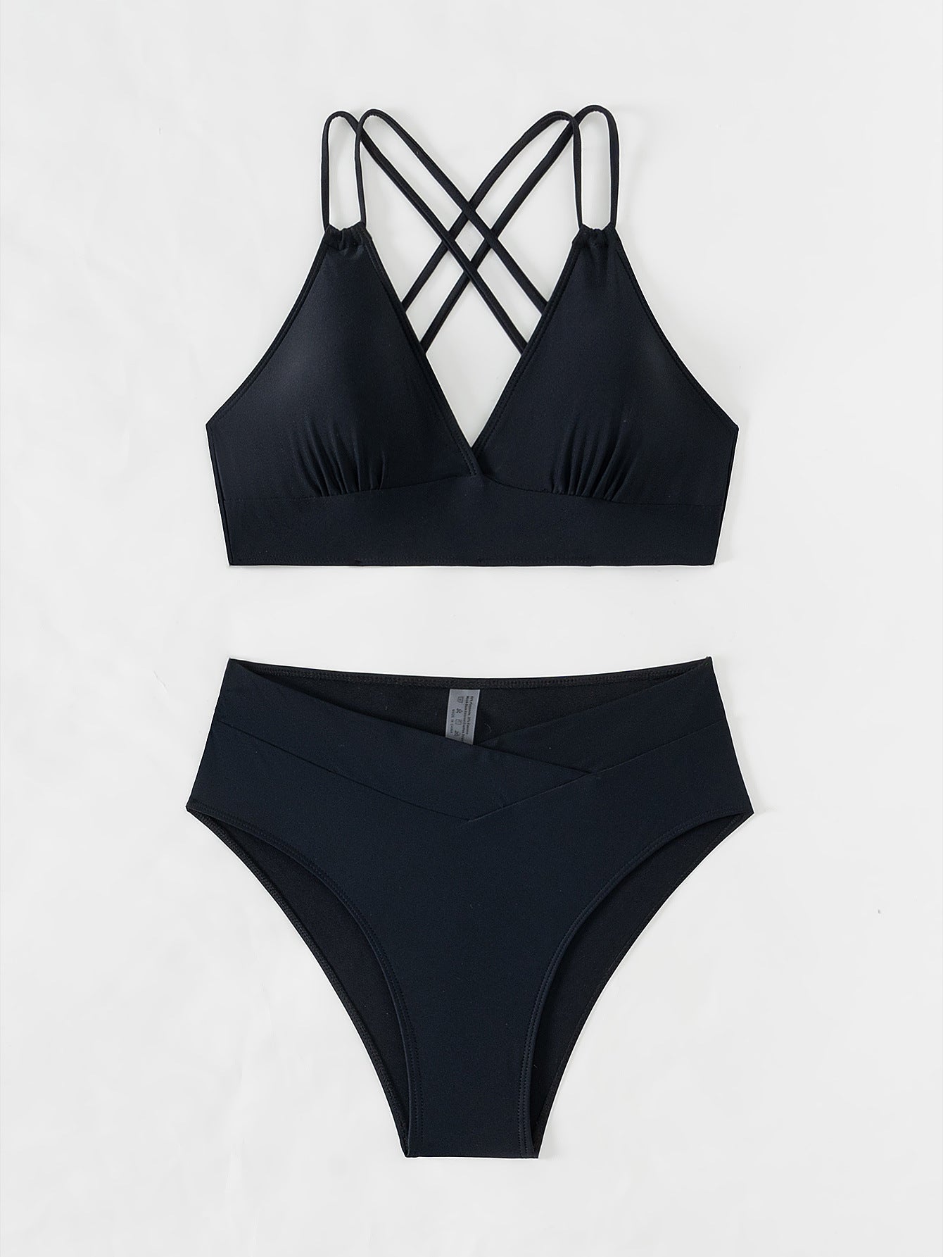 High Waisted Criss Cross Bikini Sets