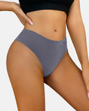 Tangas sin costura de cintura alta con control de abdomen para mujer