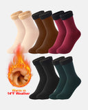 5-Pair Thermal Fleece Winter Snow Socks — Built for Freezing Temps