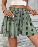 Pantalones cortos de mujer de cintura alta con estampado bohemio