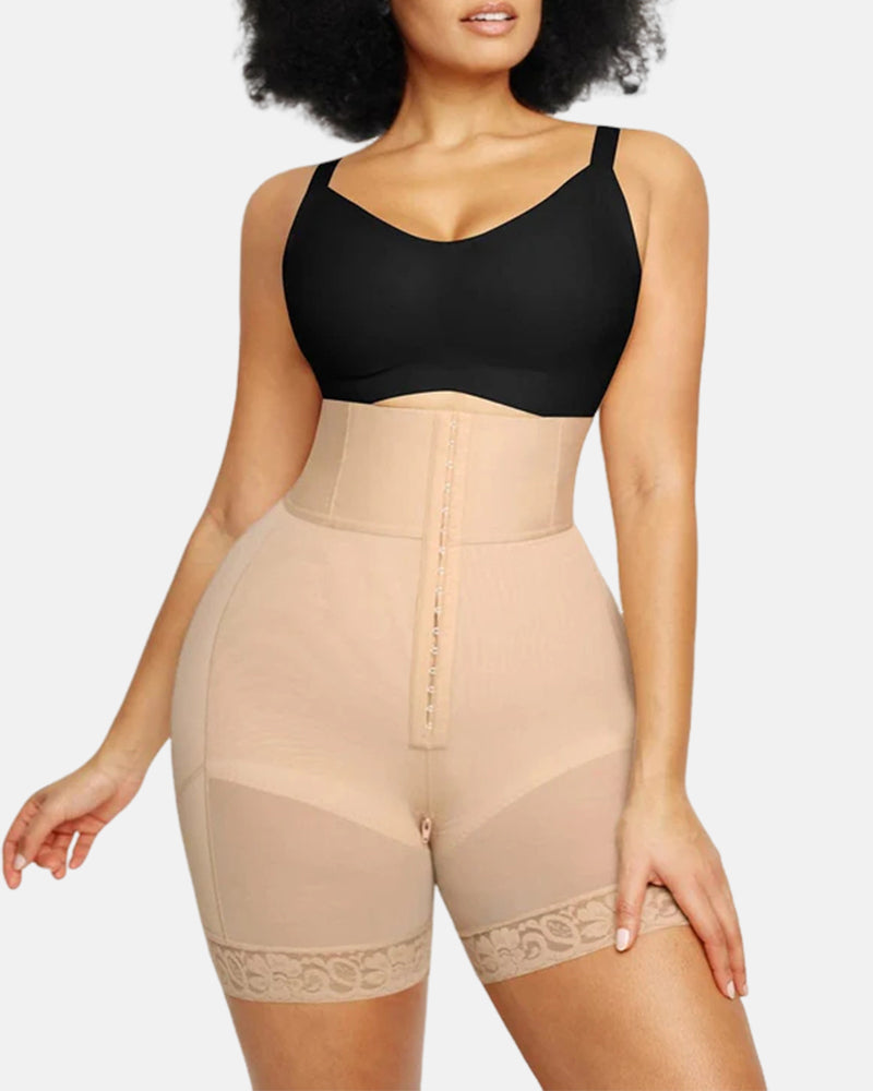 Double-Layer Tummy Control BBL High Waist Girdle Shorts