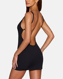 Vestido de playa con cuello de pico y encaje floral