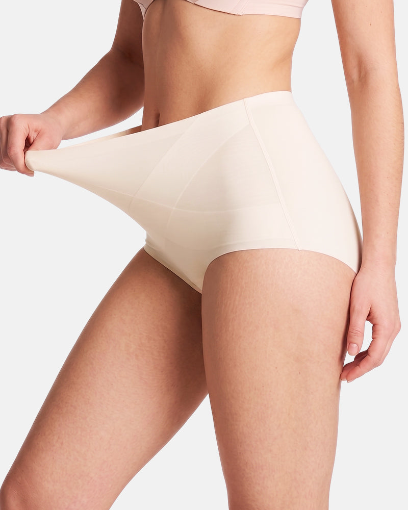 Braguitas de control de abdomen de cintura alta sin costuras de seda helada