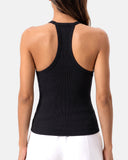 Camisetas sin mangas con tirantes finos, bordado troquelado y cuello redondo