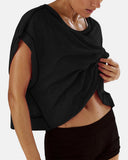 Camisetas sin mangas con tirantes finos, bordado troquelado y cuello redondo
