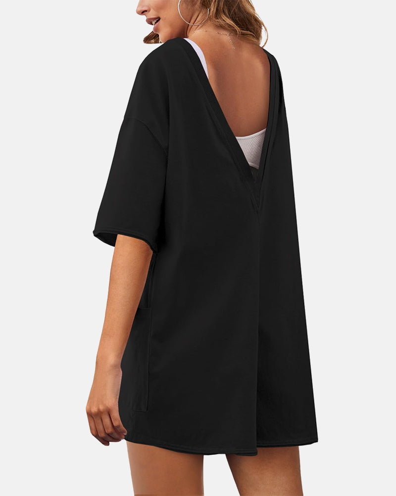 Women’s Loose-Fitting Casual Jumpsuit