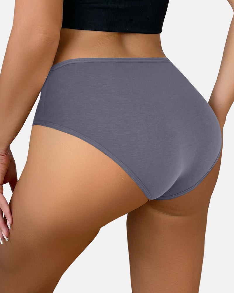 Tangas sin costura de cintura alta con control de abdomen para mujer