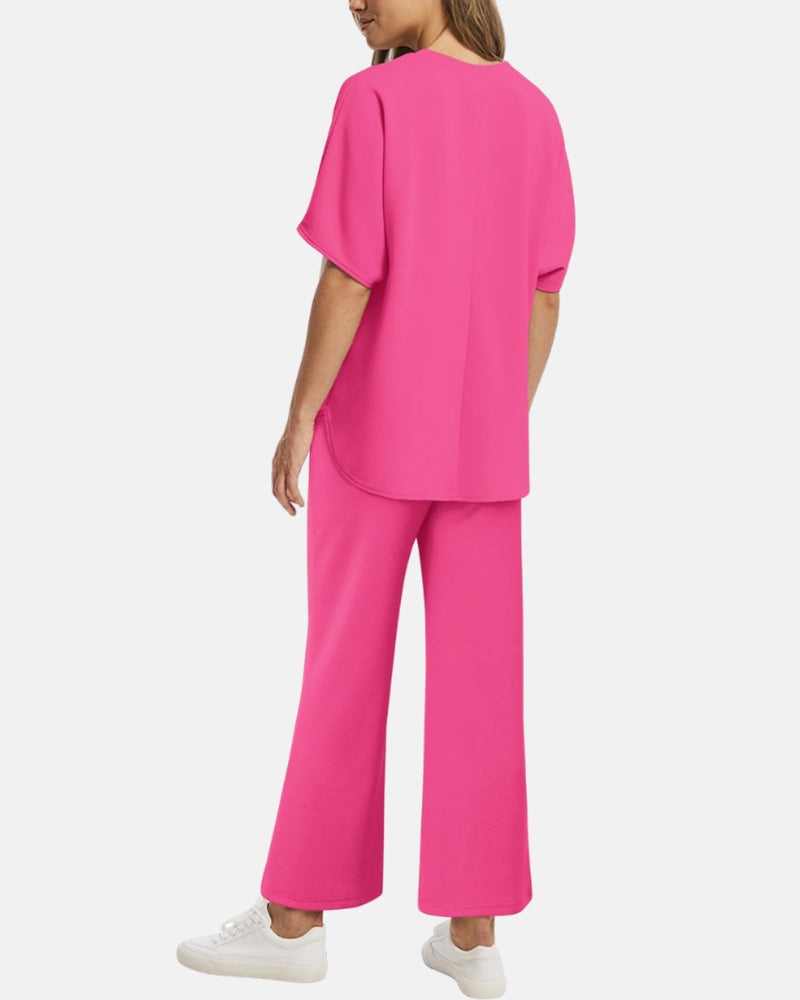 Conjunto de Salón Relax AERIA™ – Edición Pantalones de Pierna Ancha