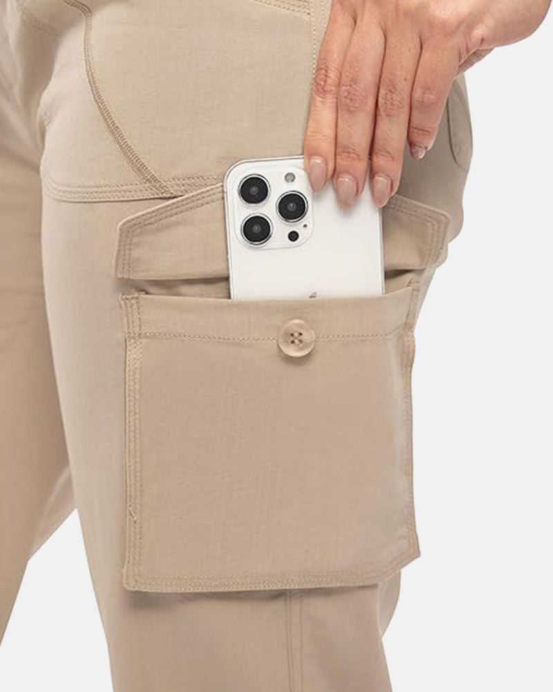 Pantalones Capri Cargo Ligeros Casuales de Verano para Mujer
