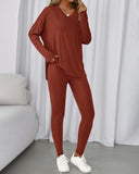 2026 Conjunto Informal de Descanso Camisas Extragrandes Leggings a Juego