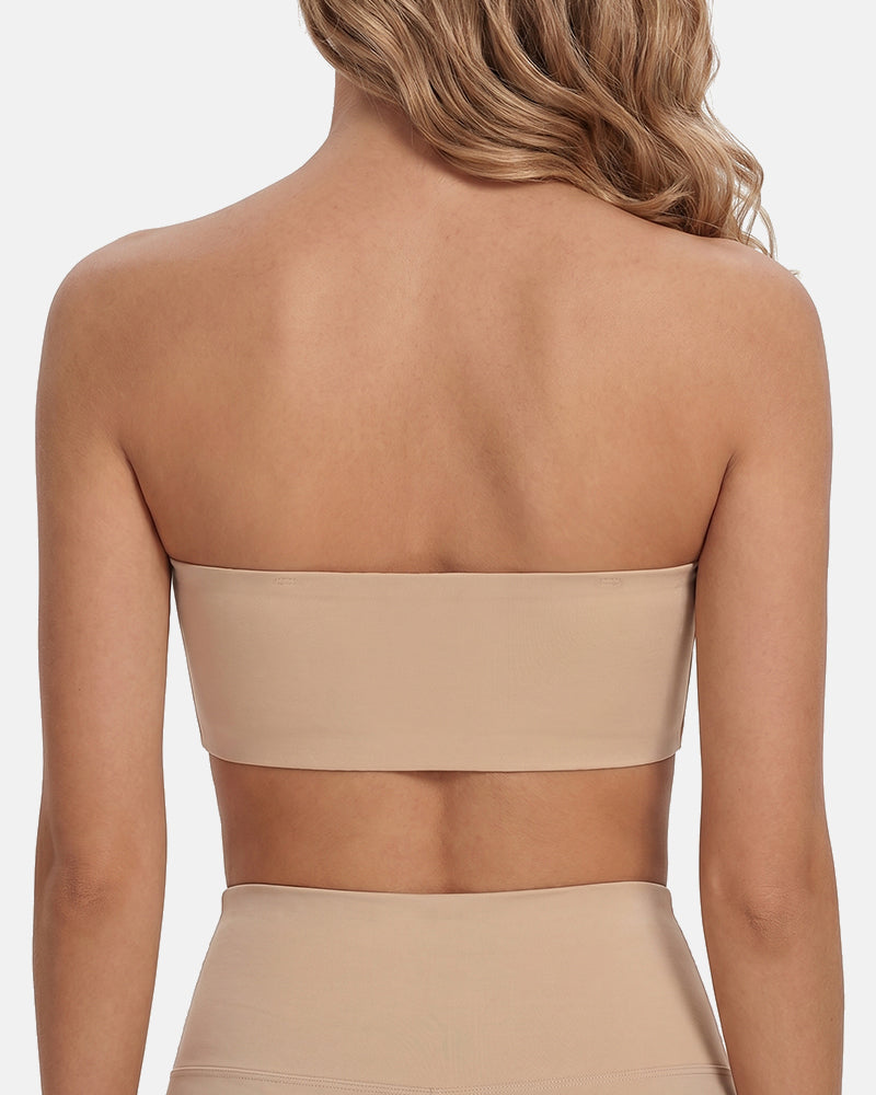 Strapless Front Closure Bra with Push Up Padded - Supportive & Seamless