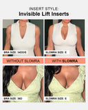 Almohadillas de realce invisibles con adhesivo de doble cara (2 pares)