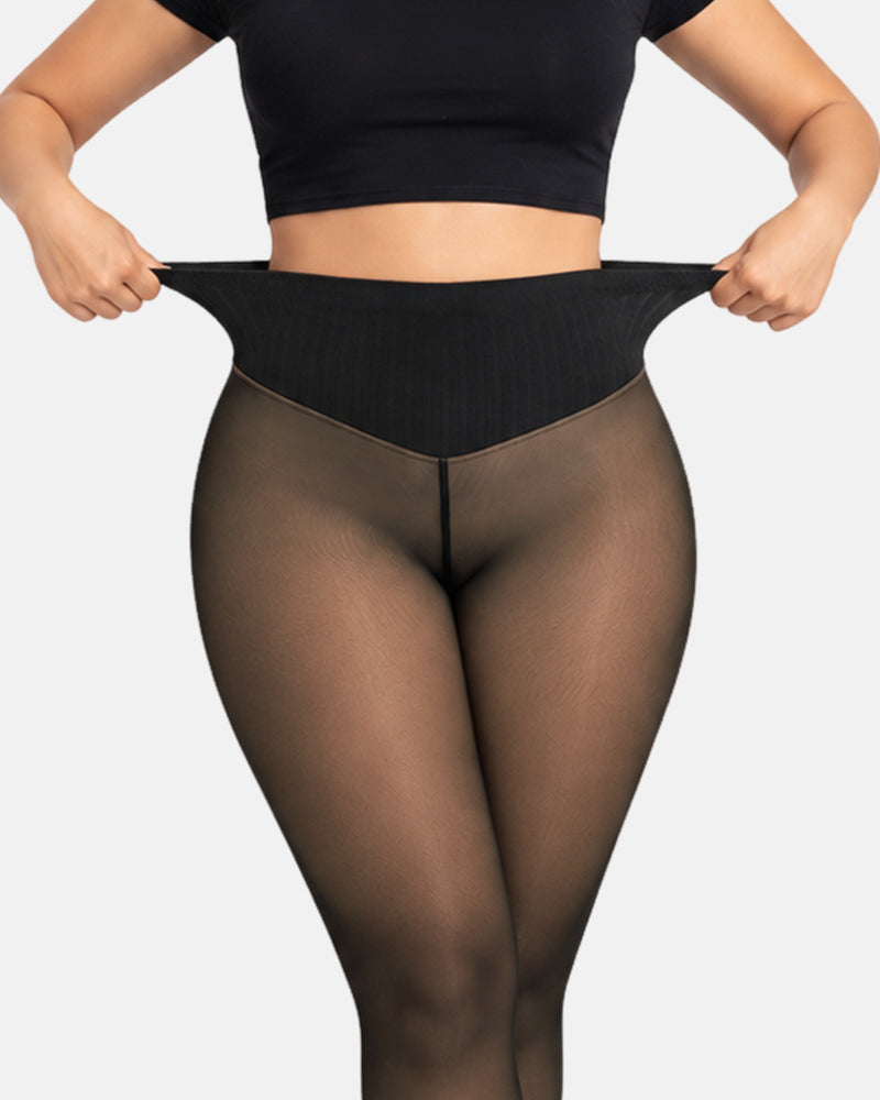 Slim-Fit Fleece Tights with Tummy Control Waistband（Buy 1 Get 1 Free）