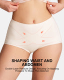 Braguitas de control de abdomen de cintura alta sin costuras de seda helada