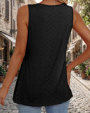 Tops de tirantes peplum fluidos con cuello en V sin mangas para mujer