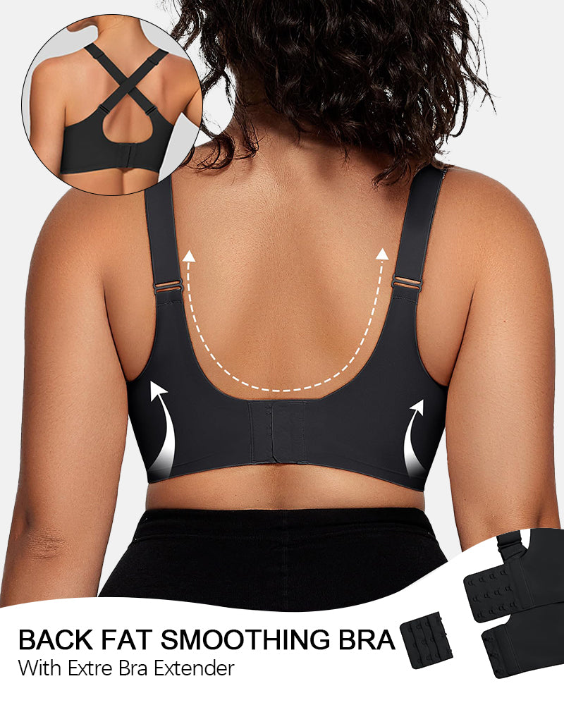 V Mesh Seamless Push-Up Wireless Bra
