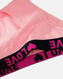 Women's Plain Letter Tape  Panties Set for Everyday Wear 6-Pack