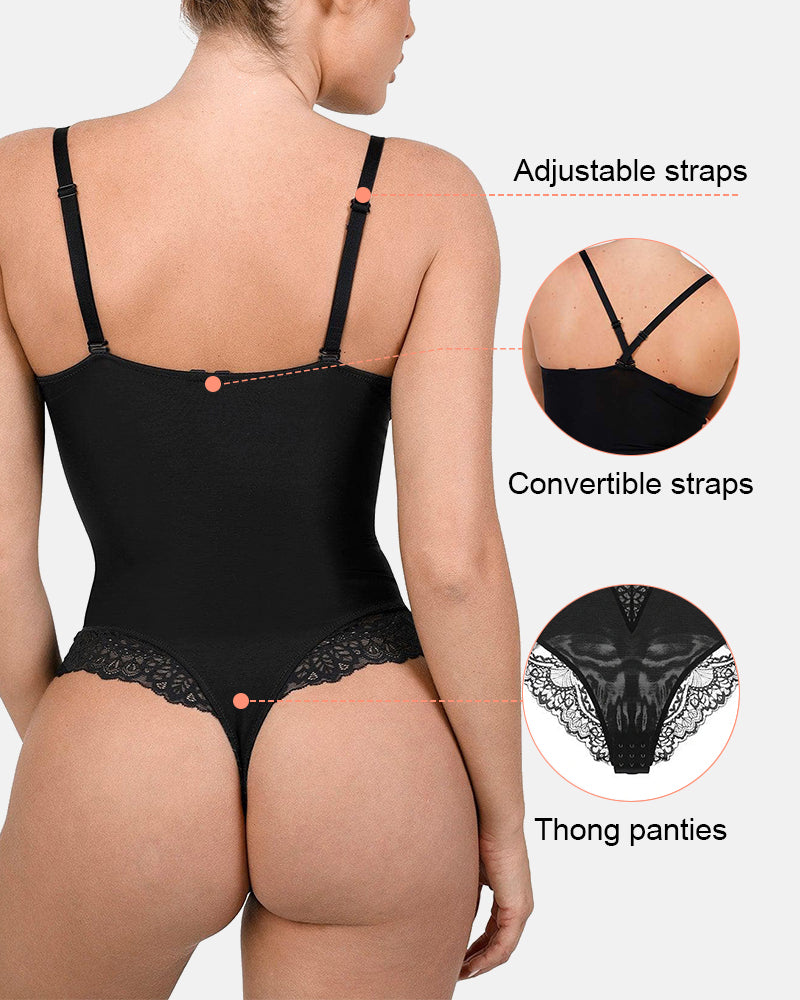 Built-In Shapewear Lace Bodysuit Or Jumpsuit Or Dress