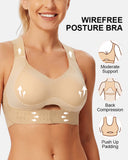 Postural Correction Front Closure Wireless Bra