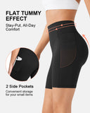 High Waisted Scrunch Butt Lifting Tummy Control Pocket Biker Shorts