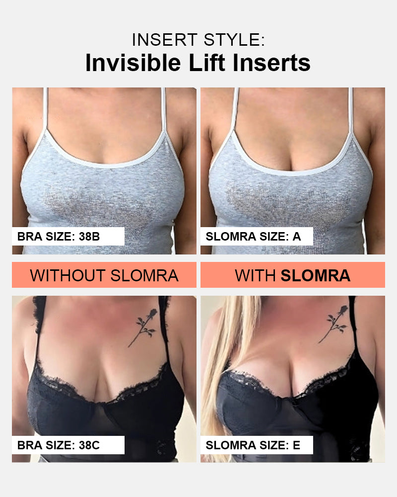 Almohadillas de realce invisibles con adhesivo de doble cara (2 pares)