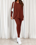 2026 Conjunto Informal de Descanso Camisas Extragrandes Leggings a Juego