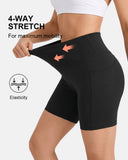 High Waisted Scrunch Butt Lifting Tummy Control Pocket Biker Shorts