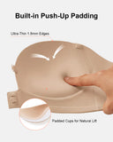 Strapless Front Closure Bra with Push Up Padded - Supportive & Seamless