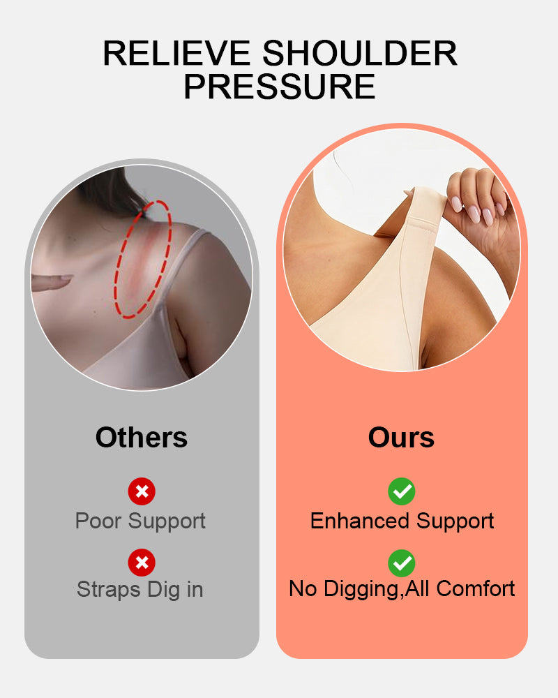 Sujetador Push-Up de Gel Alisador para Espalda – Soporte Sin Costuras para Tallas Grandes