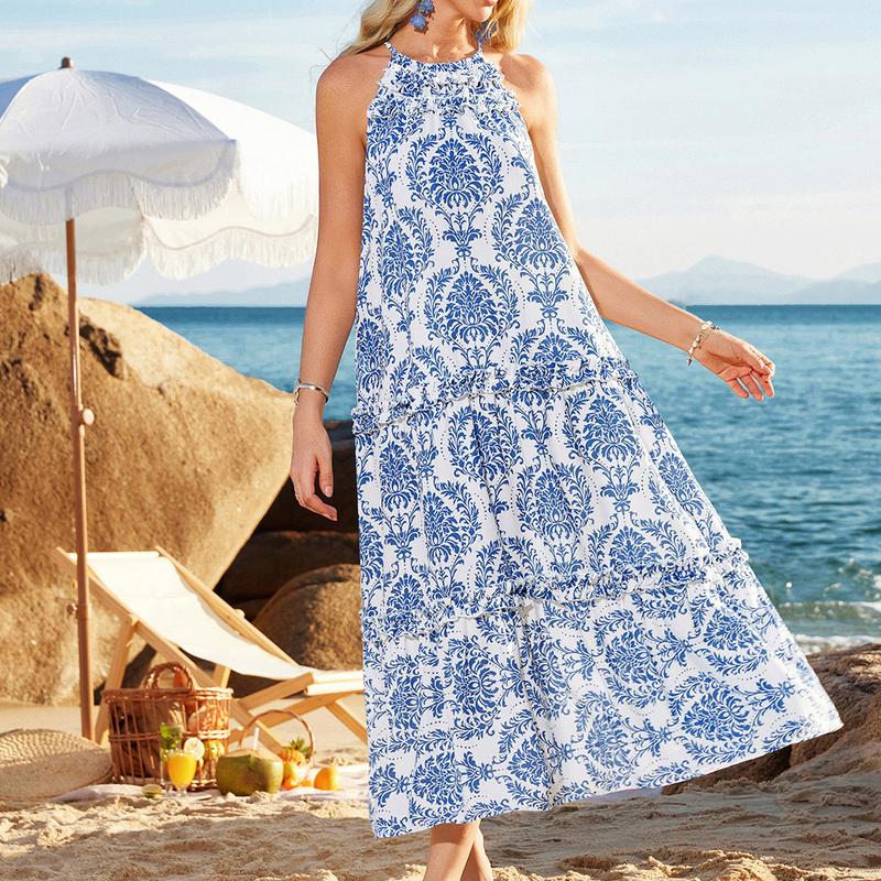 Elegantes vestidos boho largos y fluidos