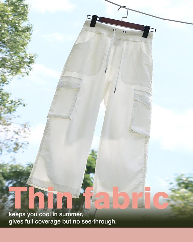 Pantalones Capri Cargo Ligeros Casuales de Verano para Mujer