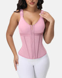 Double-Layer Tummy Control Waist Shaper Vest With Bra