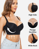 Full Back Coverage Bra Shape Plus Size Support Adjustable Straps