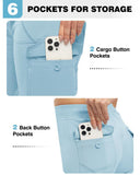 Pantalones Capri Cargo Ligeros Casuales de Verano para Mujer