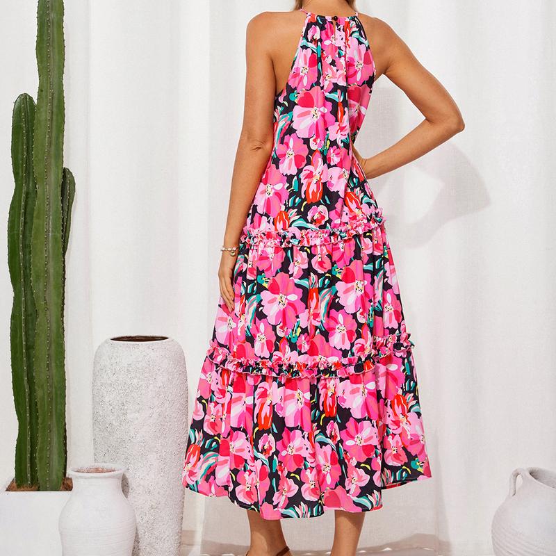 Elegantes vestidos boho largos y fluidos