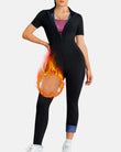 Traje de sauna de cuerpo completo para mujer para entrenamiento de cintura y ejercicios para adelgazar el abdomen