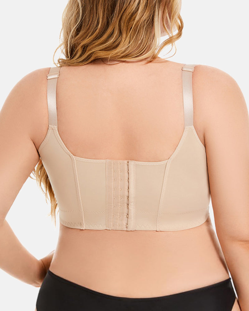 Full Back Coverage Bra Shape Plus Size Support Adjustable Straps