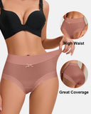 High-Waisted Luxe Ice Silk Briefs 4-Pack