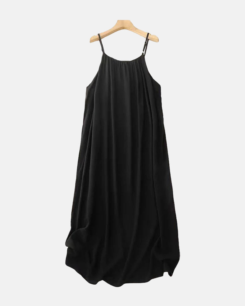 Women's Solid Color Backless Cami Dress