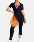 Traje de sauna de cuerpo completo para mujer para entrenamiento de cintura y ejercicios para adelgazar el abdomen