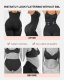 Women Tummy Control Bodysuit Mid Thigh Body Shaper