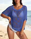 Crochet Hollow-Out Pullover Cover-Up Top