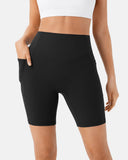 High Waisted Scrunch Butt Lifting Tummy Control Pocket Biker Shorts